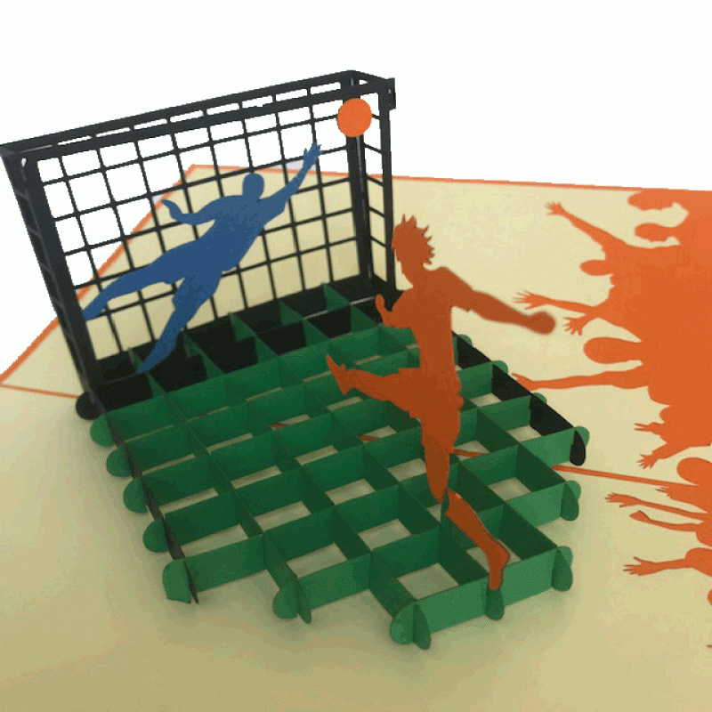 pop-up voetbal kaart